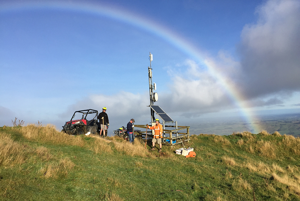 On the Ruahine ranges – “it's like rainbows follow us around, shame they normally mean rain’s coming”