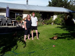 Accountant Susan Allan with son Joel