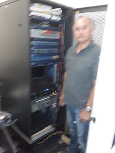 Leon is most at home in a school server room