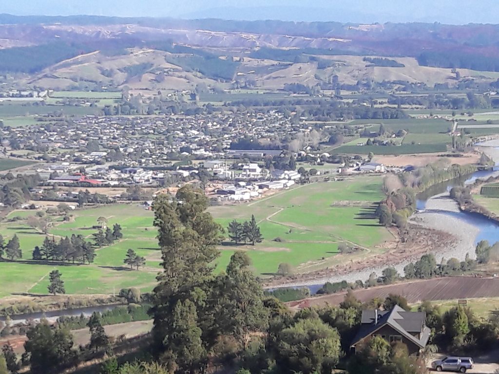 Looking across Brightwater from the Aniseed Valley site