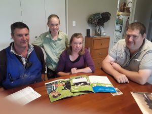 The Coates family – Murray, Emma, and Gaye, with Zelan’s Mark Kersten