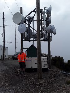 The Sewell Peak site with Coast Radio and Zelan co-located